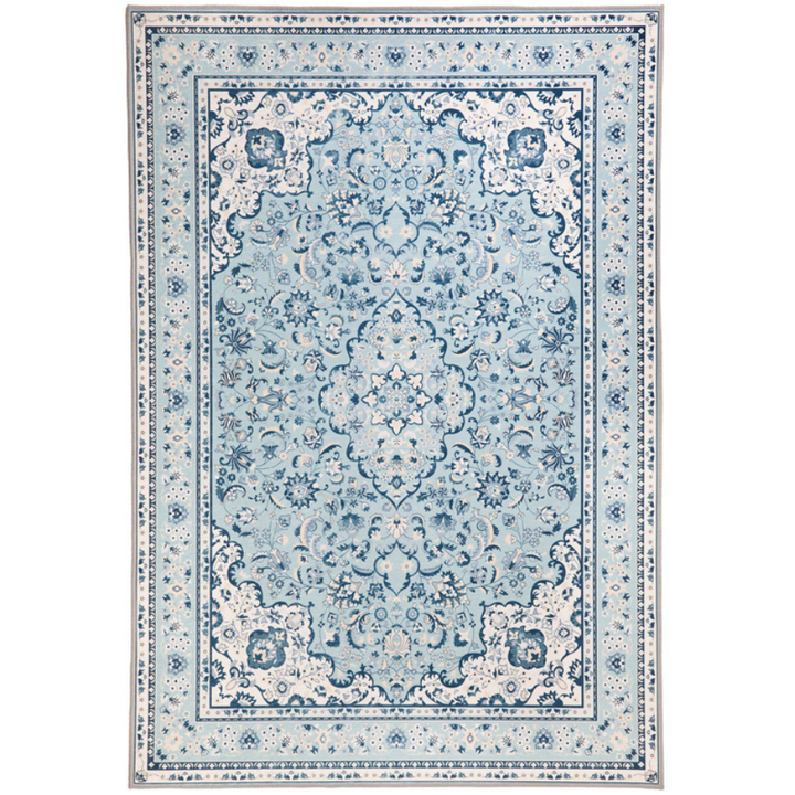 Rayie Blue Oriental Non Slip Rug - Non Slip Rugs Fab Habitat