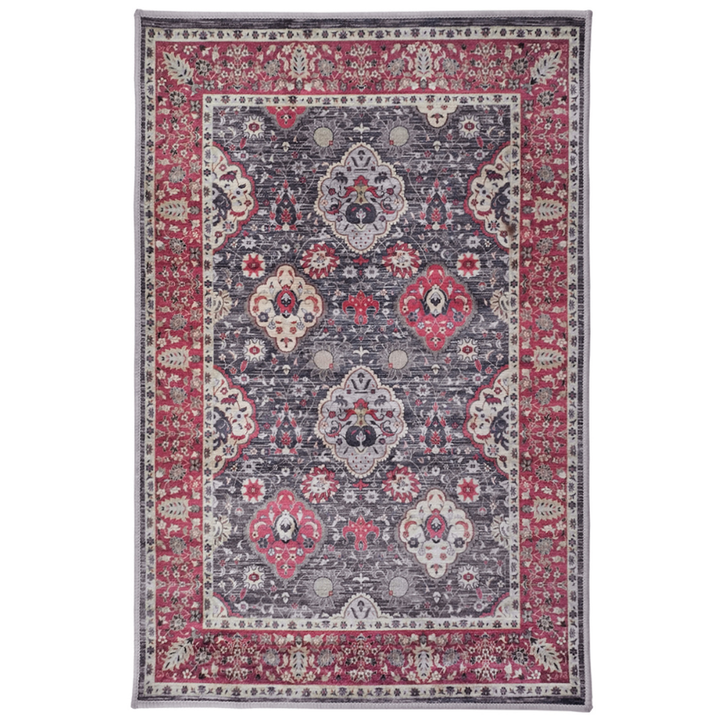 Gilgit Multicolour Traditional Nonslip Rug - Non Slip Rugs Fab Habitat