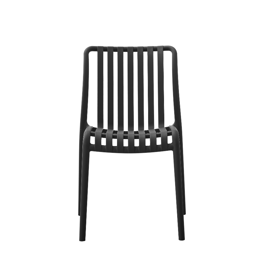 Bertioga Black Commercial Cafe Chair - Outdoor Furniture Fab Habitat