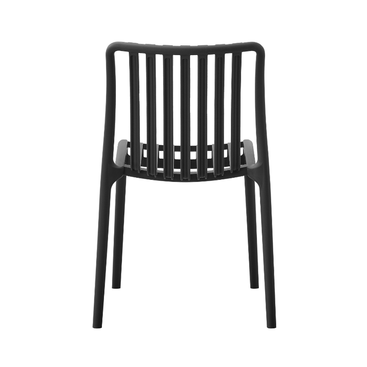 Bertioga Black Commercial Cafe Chair - Outdoor Furniture Fab Habitat