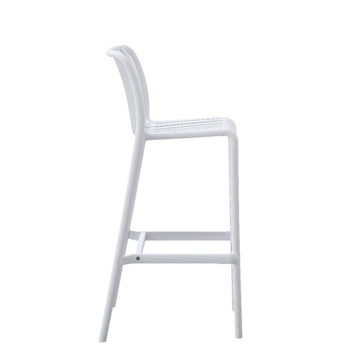 Bertioga White Outdoor Barstool - Outdoor Furniture Fab Habitat