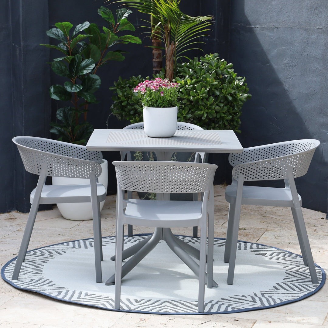 Santacruz Grey Outdoor Chair - Outdoor Furniture Fab Habitat