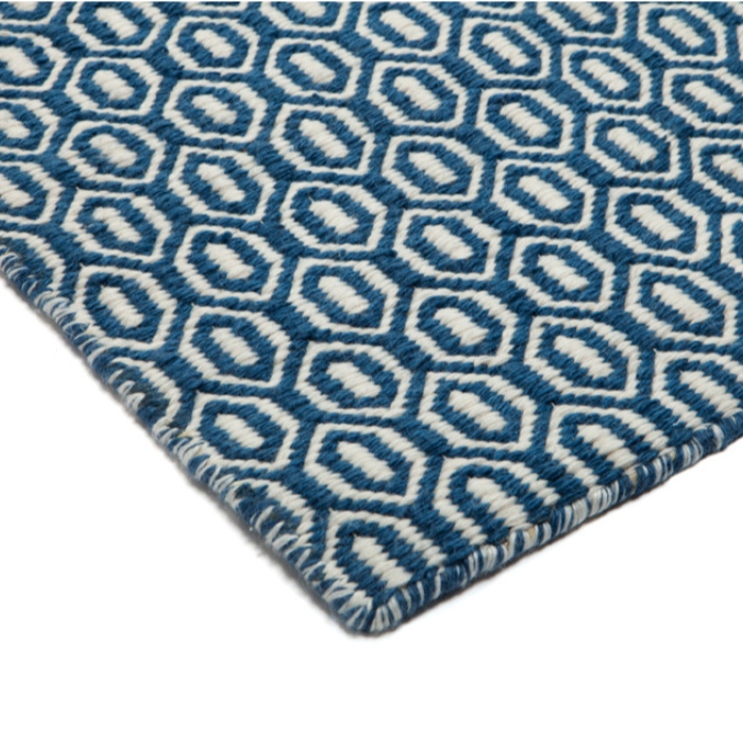 Bekal Indigo Blue Indoor Outdoor Rug - Outdoor Rugs Fab Habitat