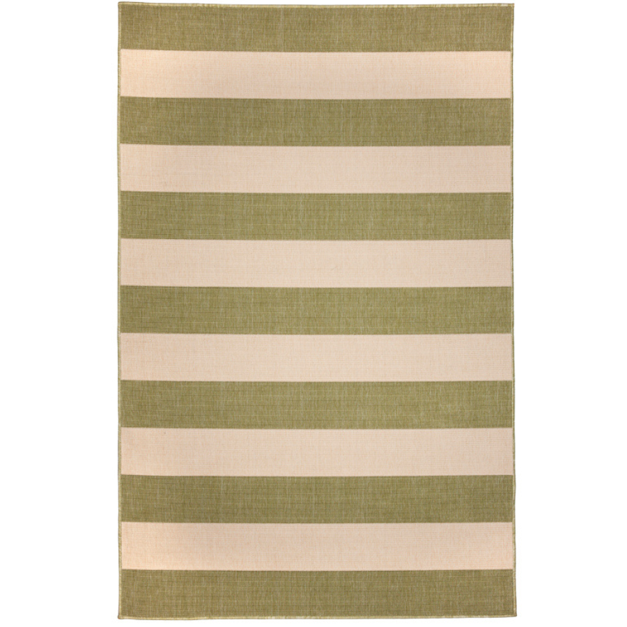 Nyoma Lime Striped Outdoor Rug - Outdoor Rugs Fab Habitat