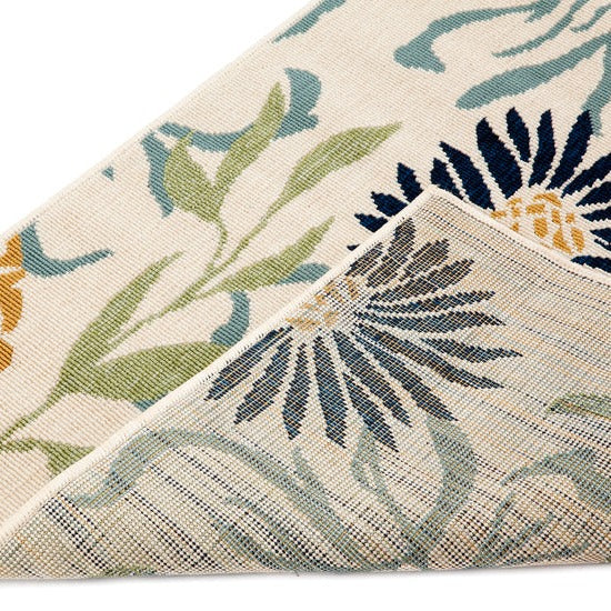 Nicosia Floral Polypropylene Outdoor Rug - Outdoor Rugs Fab Habitat