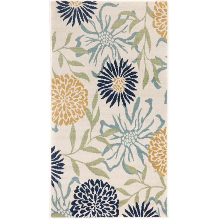 Nicosia Floral Polypropylene Outdoor Rug - Outdoor Rugs Fab Habitat