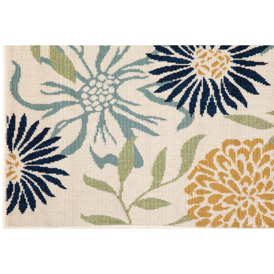 Nicosia Floral Polypropylene Outdoor Rug - Outdoor Rugs Fab Habitat