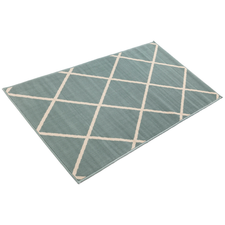 Tucson Aqua Green Polypropylene Outdoor Rug - Outdoor Rugs Fab Habitat