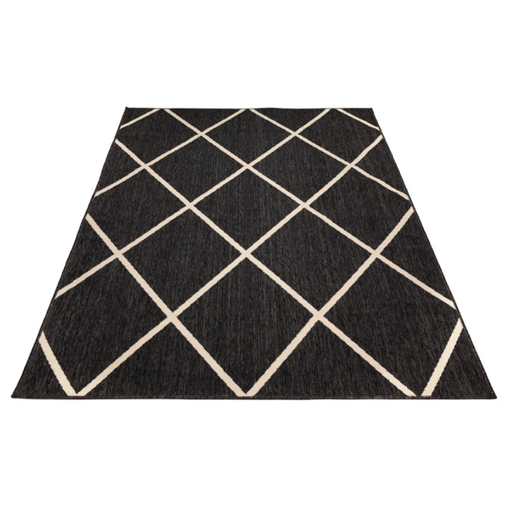 Tucson Black Outdoor Rug - Outdoor Rugs Fab Habitat