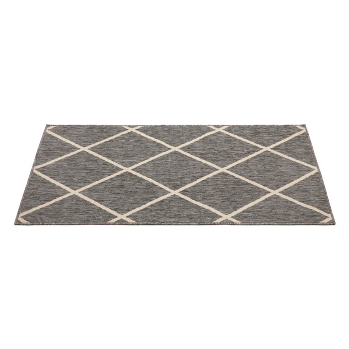 Tucson Grey Diamond Pattern Polypropylene Outdoor Rug - Outdoor Rugs Fab Habitat