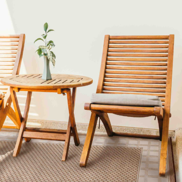 Europa Chestnut & Walnut Brown Geometric Outdoor Picnic Mat - Picnic Rugs Fab Habitat