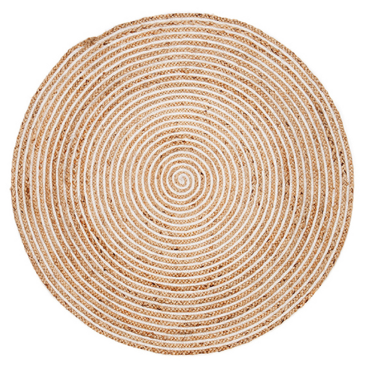 Plumeria Round Jute Rug