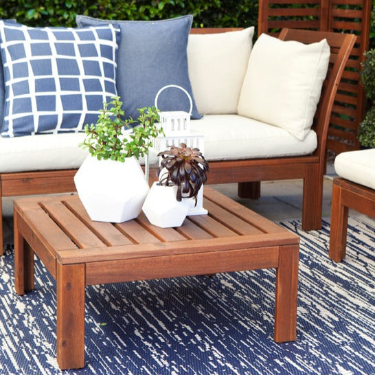 Brooklyn Navy and White Modern Recycled Plastic Reversible Outdoor Area Rug - Recycled Plastic Rugs & Mats Fab Habitat