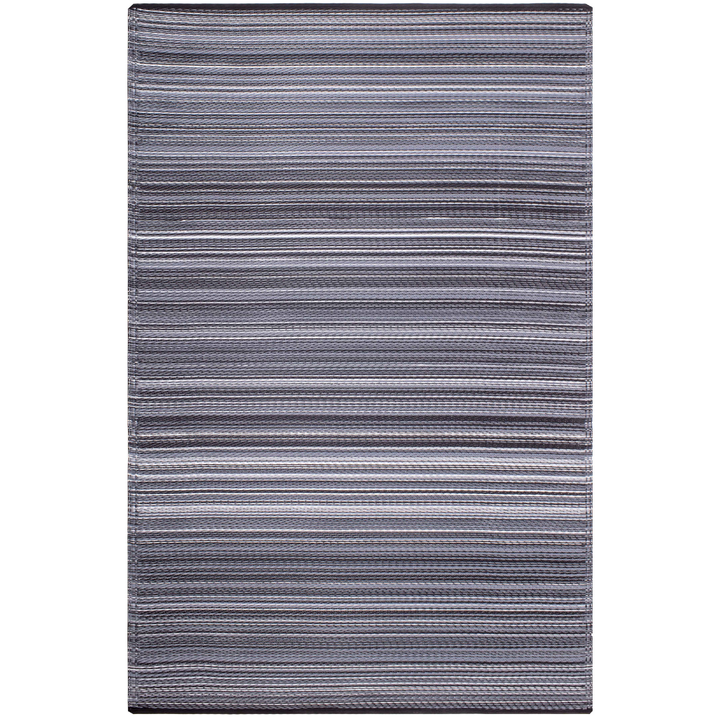 Cancun Midnight Modern Outdoor Rug - Recycled Plastic Rugs & Mats Fab Habitat