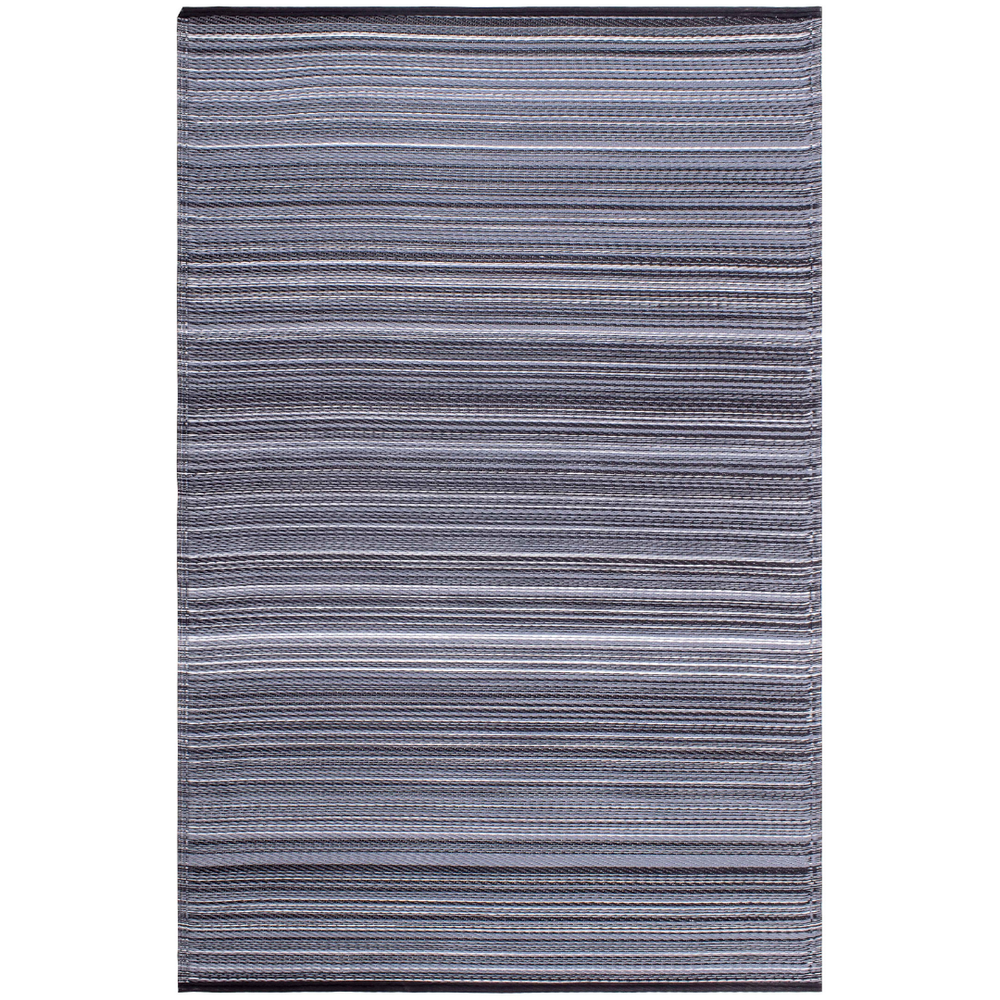 Cancun Midnight Modern Waterproof Large Rug - Recycled Plastic Rugs & Mats Fab Habitat