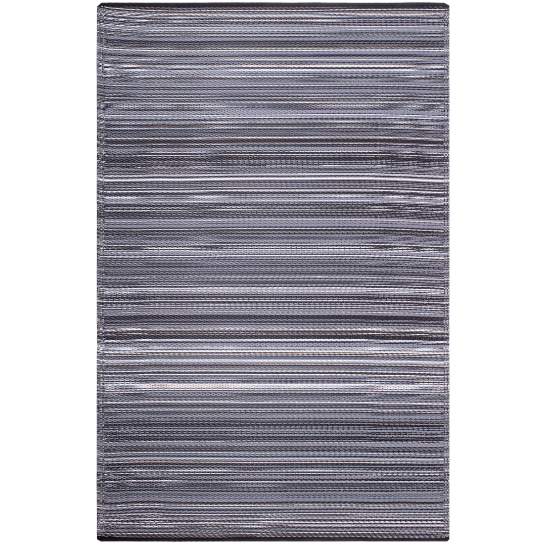 Cancun Midnight Modern Waterproof Large Rug - Recycled Plastic Rugs & Mats Fab Habitat