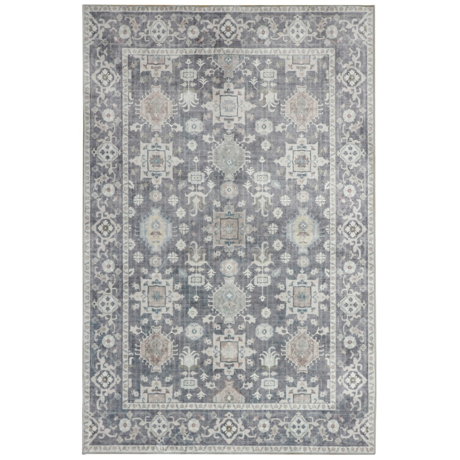 Anna Grey Machine Washable Rug - Rugs Fab Habitat