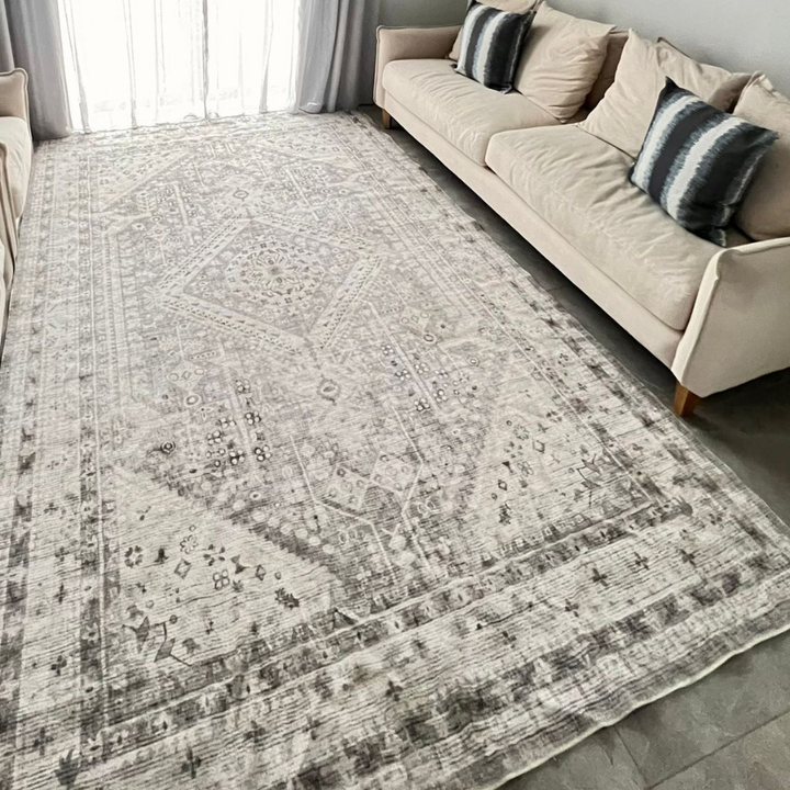 Lagos Grey Machine Washable Rug - Rugs Fab Habitat