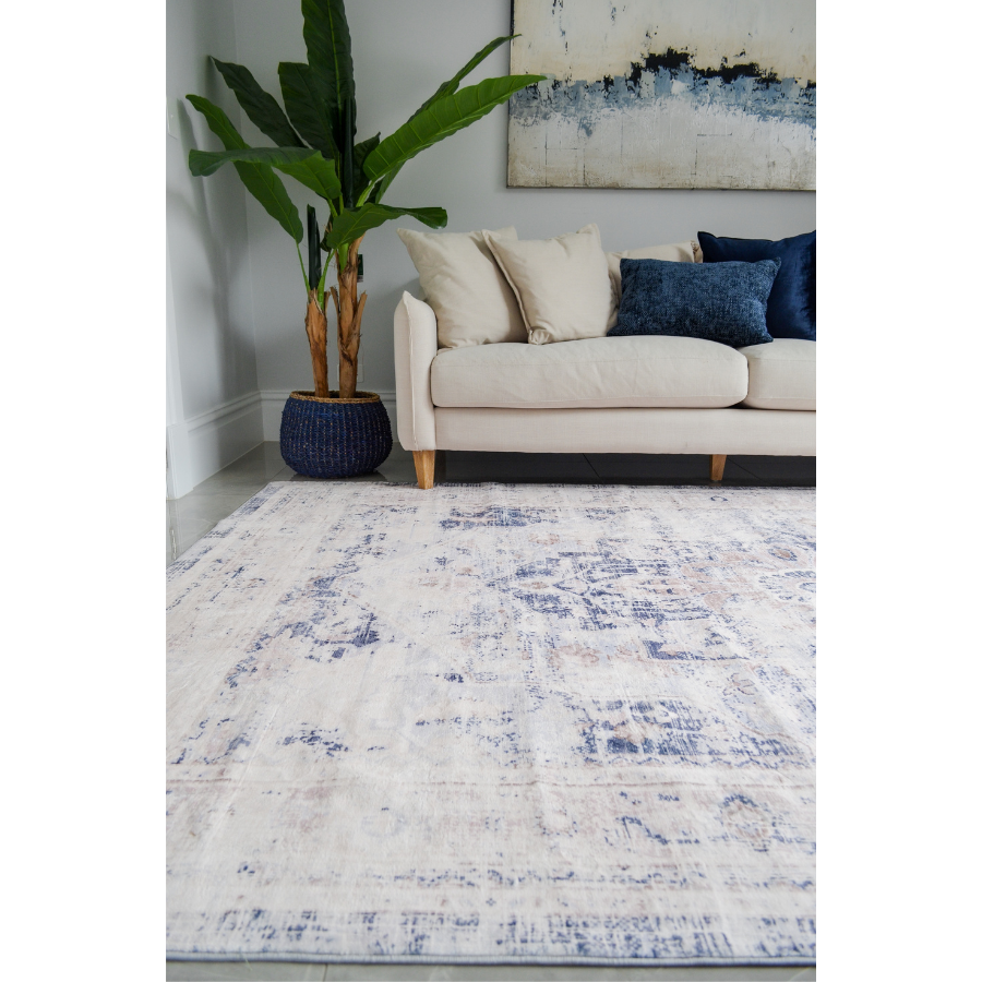 Kiara Distressed Machine Washable Rug - Rugs Fab Habitat