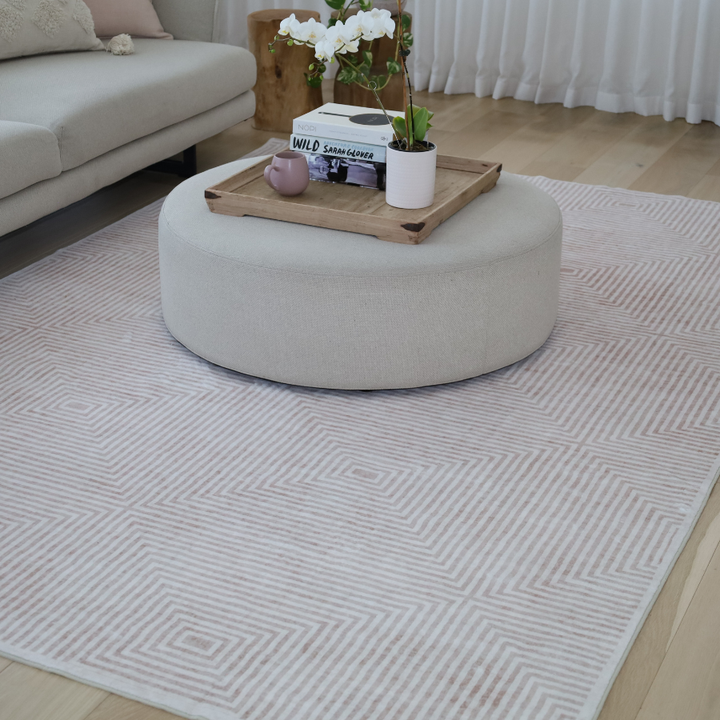 Pam Beige Machine Washable Rug - Rugs Fab Habitat