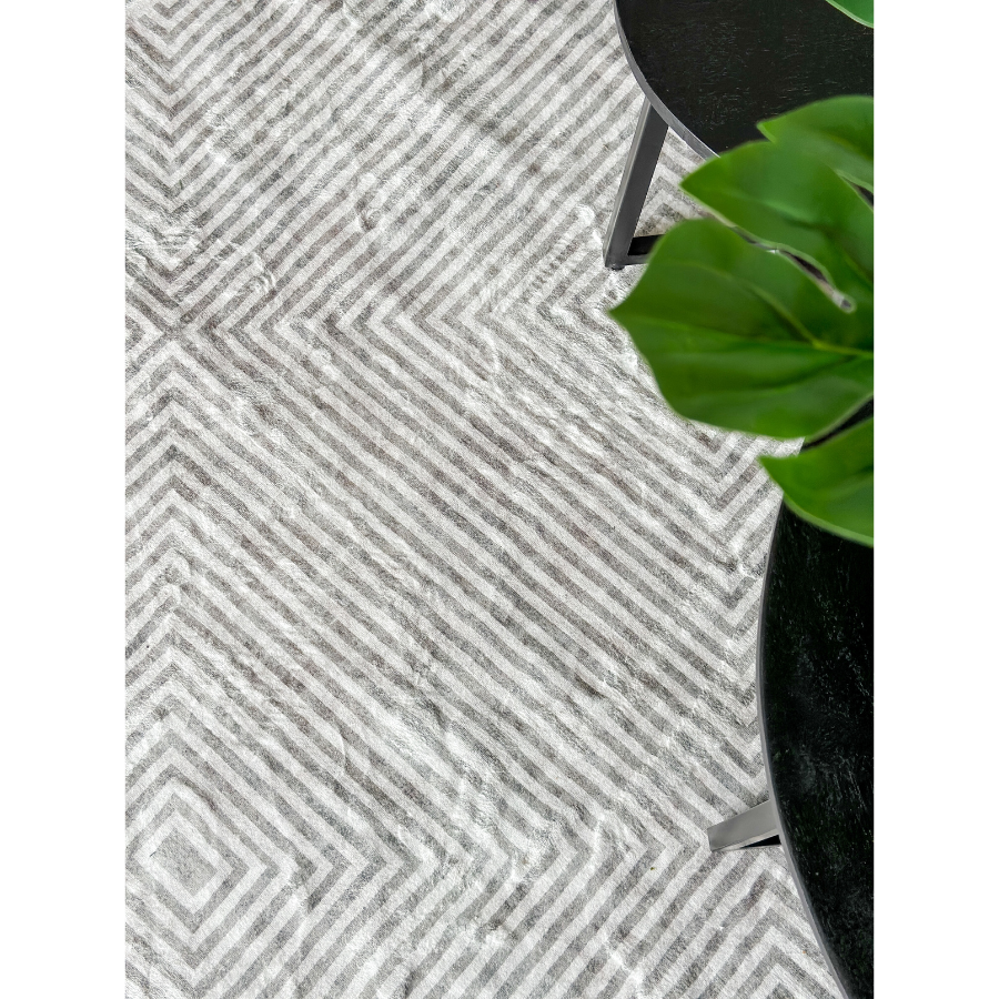 Pam Grey Machine Washable Rug - Rugs Fab Habitat