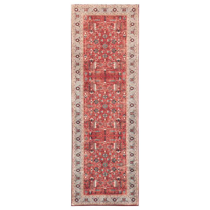 Manila Traditional Machine Washable Hall Runner Rug - Runners Rugs Fab Habitat