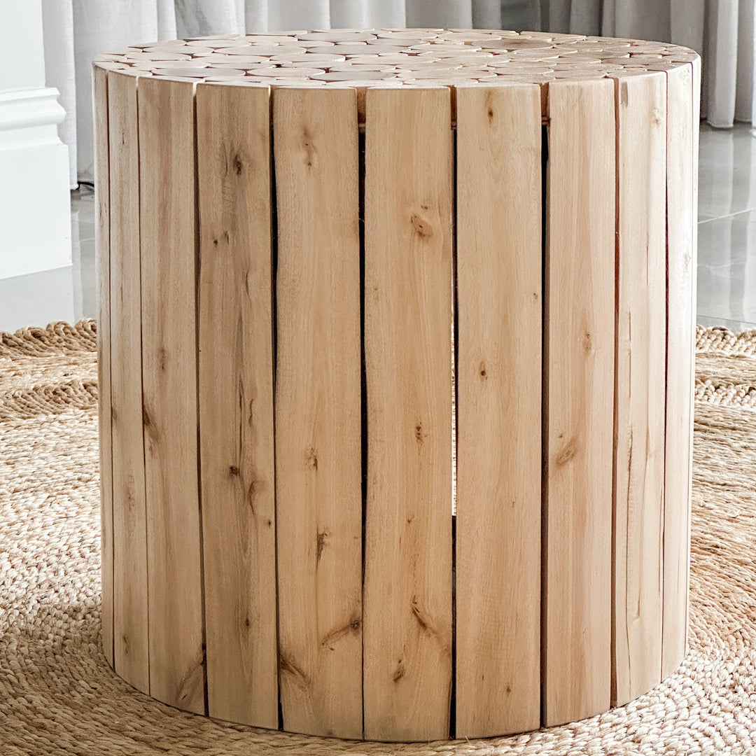 Musca Wooden Side Table - Side Tables Fab Habitat