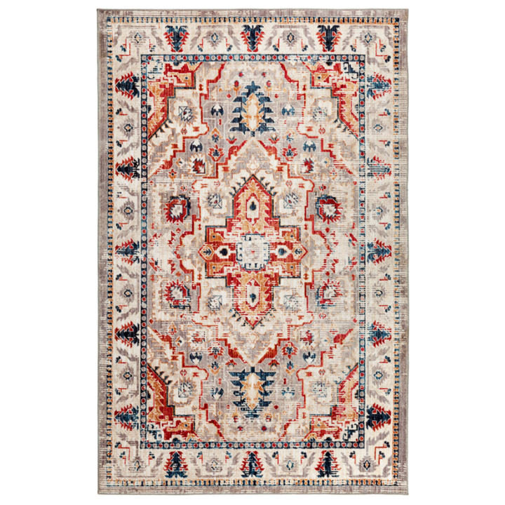 Ankara Multicolour Distressed Traditional Turkish Rug - Soft And Plush Turkish Rugs Fab Habitat