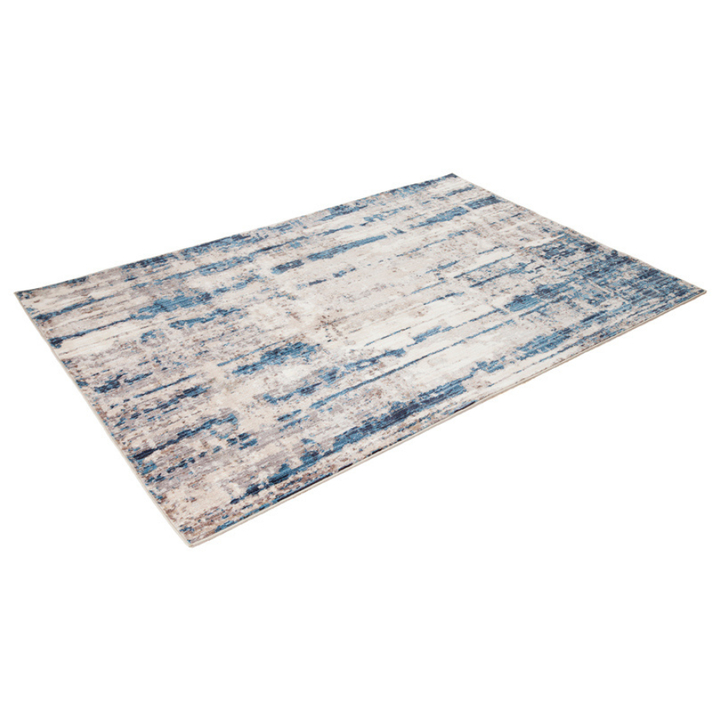 Antalya Blue Modern Distressed Rug - Soft And Plush Turkish Rugs Fab Habitat