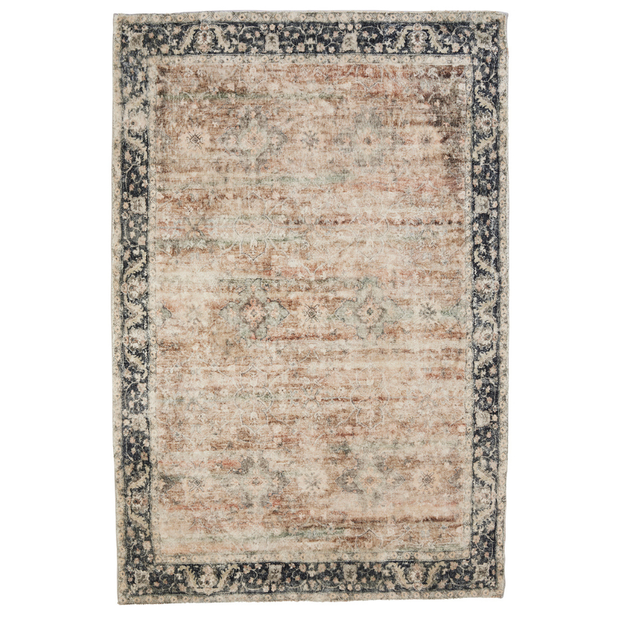 Rann Multicolour Traditional Distressed Large Rug - Soft And Plush Turkish Rugs Fab Habitat