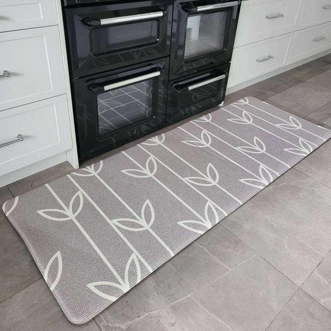 Stripe Deep Cavern Laundry & Kitchen Mat - Soft Padded Kitchen Mats Fab Habitat