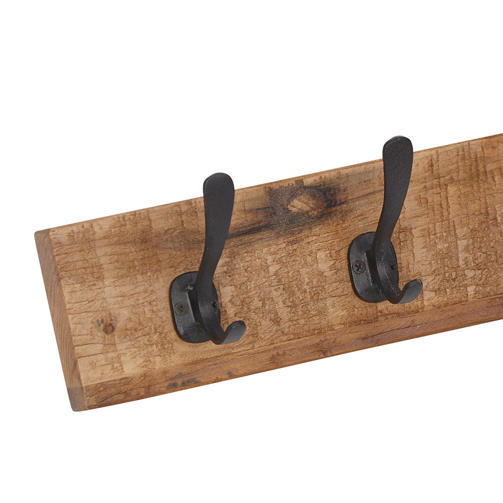 Ursa 90cm Wood And Metal Wall Hook - Wall Hooks Fab Habitat