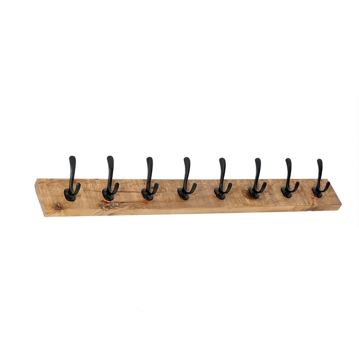 Ursa 90cm Wood And Metal Wall Hook - Wall Hooks Fab Habitat