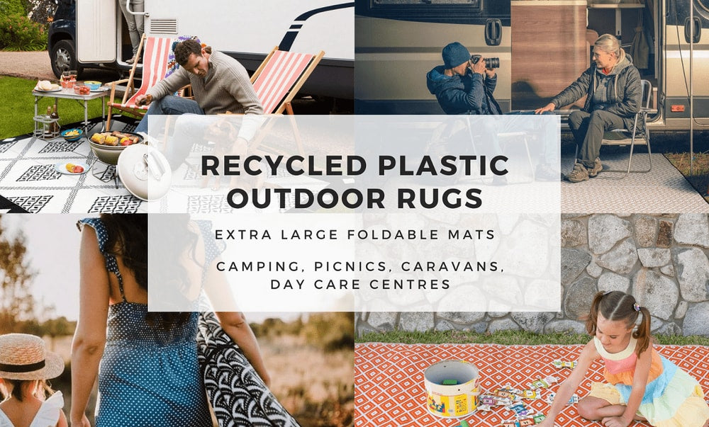 Recycled Plastic Outdoor Rugs and Mats – Extra Large Foldable Mats