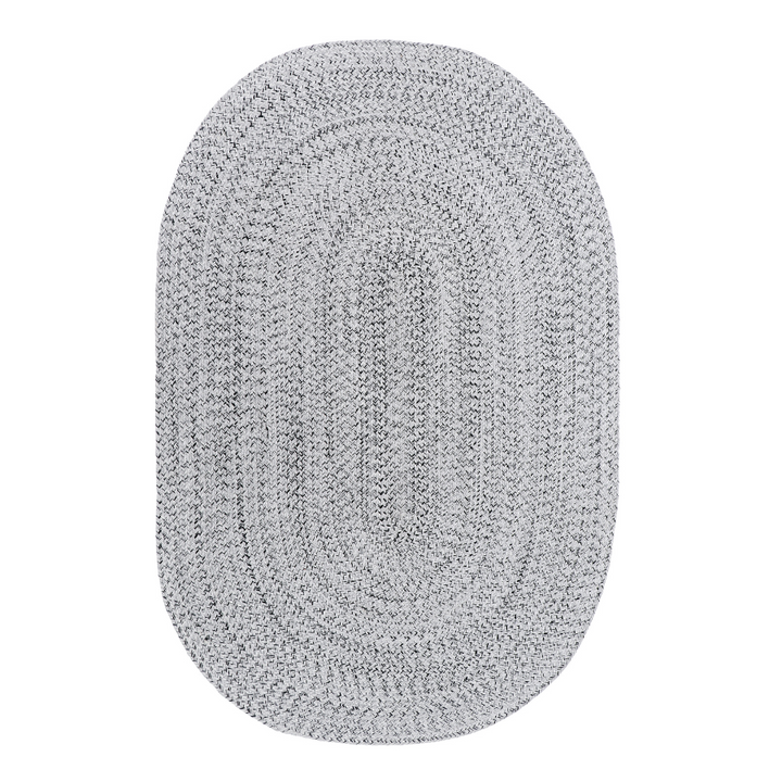 Tula Grey Oval Indoor Outdoor Rug