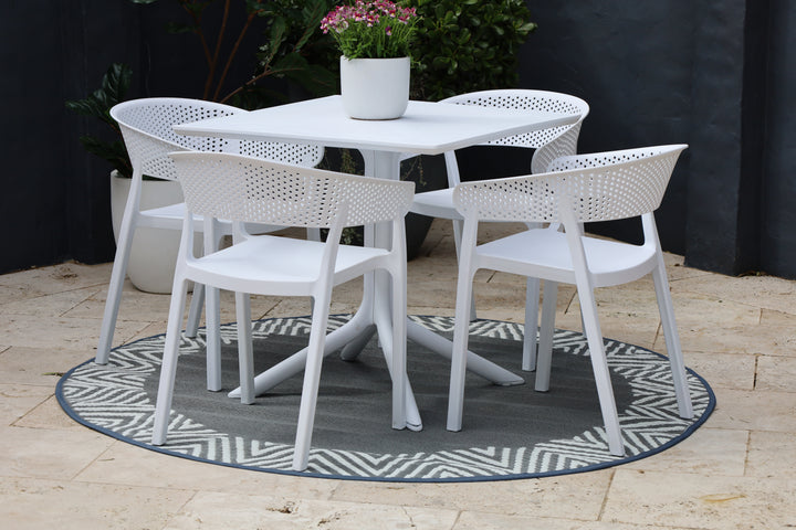 Santacruz White Outdoor Table