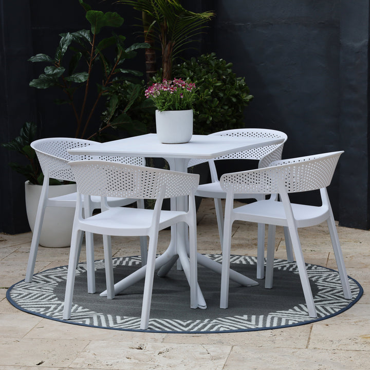 Santacruz White Outdoor Table