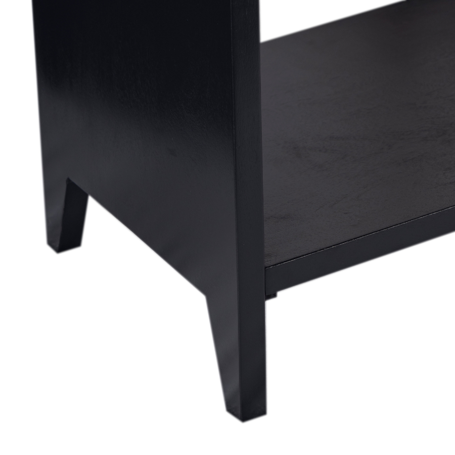 Frazer Black Console Table with 3 Drawers - 150cm