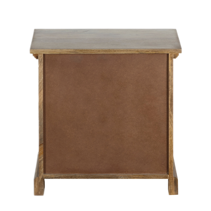 Clovelly Bedside Table - Natural Finish | 1 Drawer & 1 Cabinet