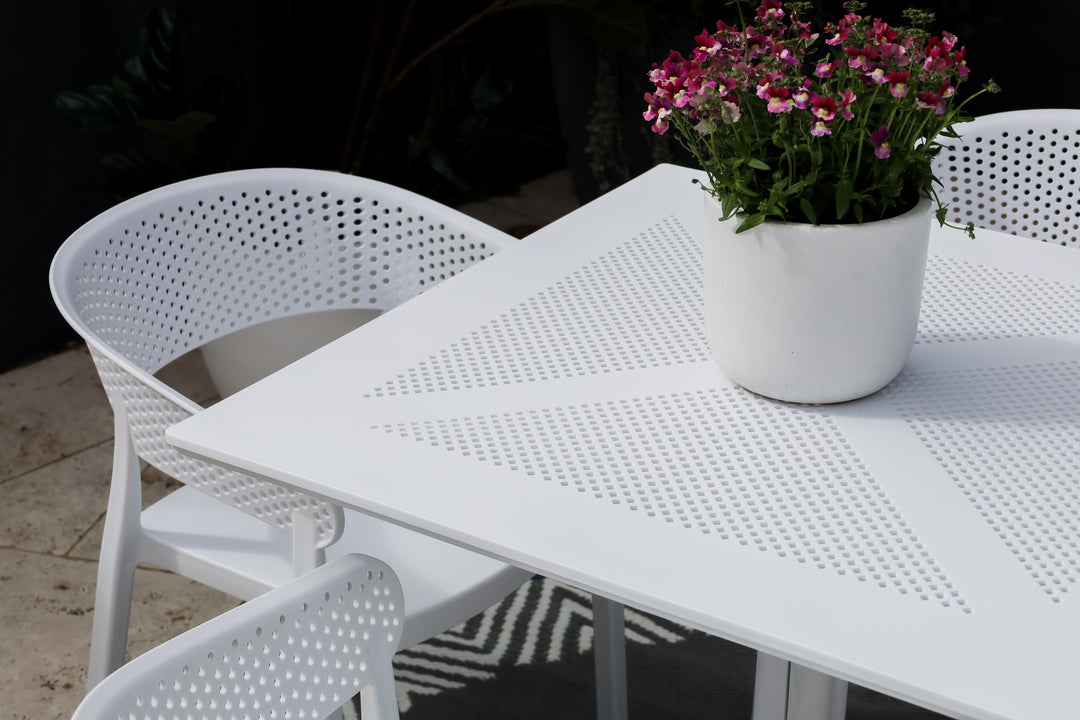 Santacruz White Outdoor Table