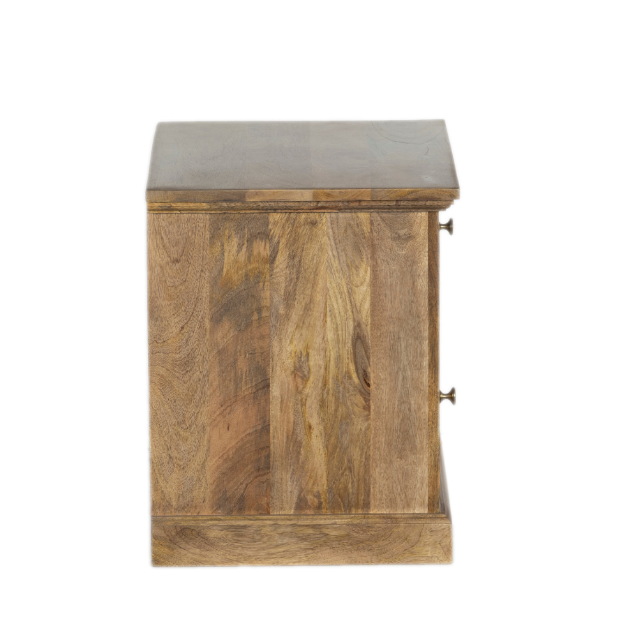 Clovelly Bedside Table - Natural Finish | 1 Drawer & 1 Cabinet