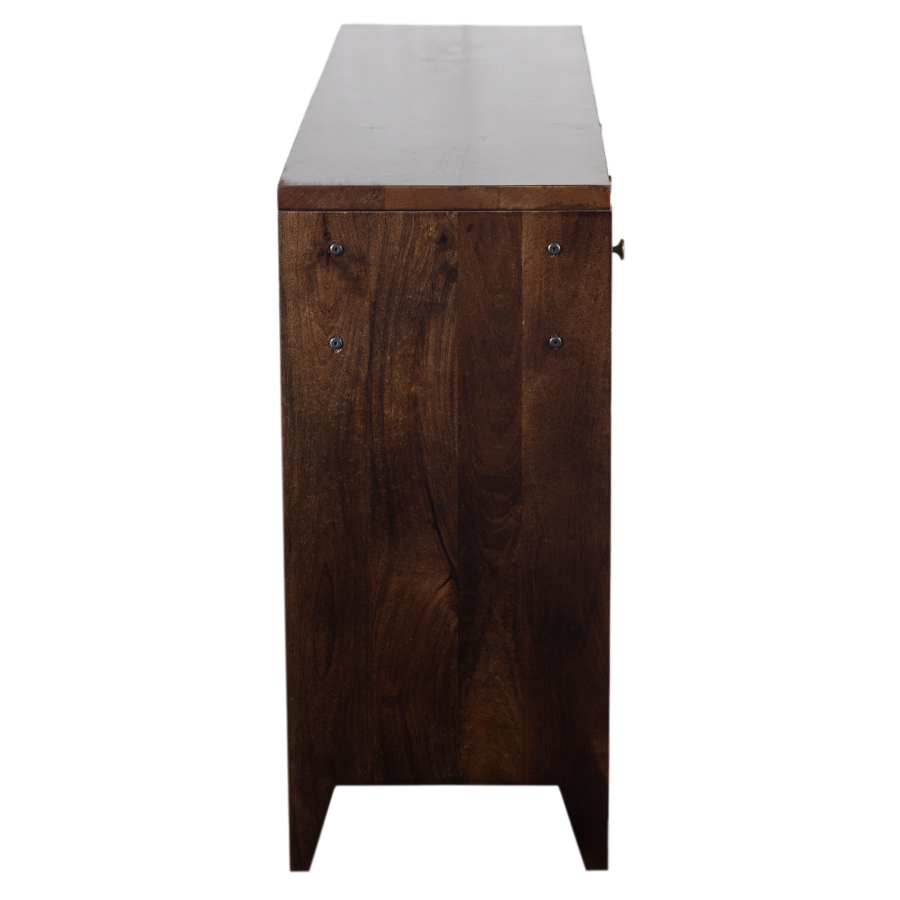 Frazer Walnut Console Table with 3 Drawers - 150cm