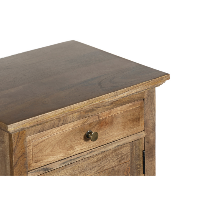 Clovelly Bedside Table - Natural Finish | 1 Drawer & 1 Cabinet