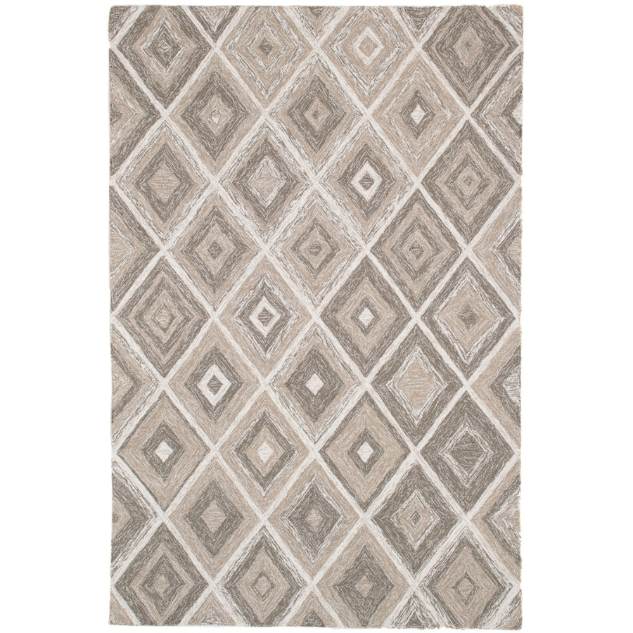 Alexandria Multicolour Beige Diamond P.E.T Indoor Outdoor Area Rug