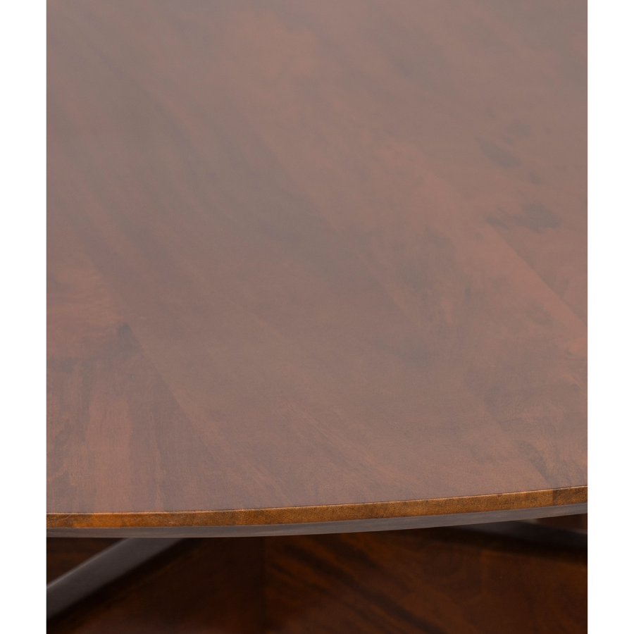 Arese Round Solid Mango Wood Dining Table – 150 cm