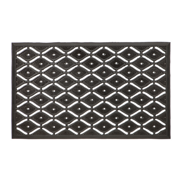 55x80 cm Asa Black Rubber Thin Doormat