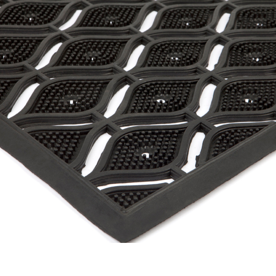 55x80 cm Asa Black Rubber Thin Doormat