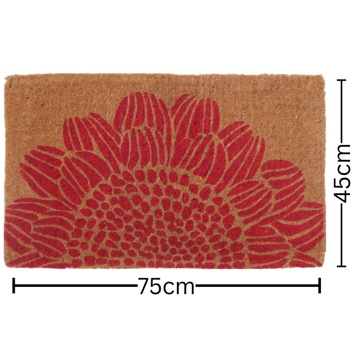 45x75 cm Blossom Floral Thick Coir Doormat