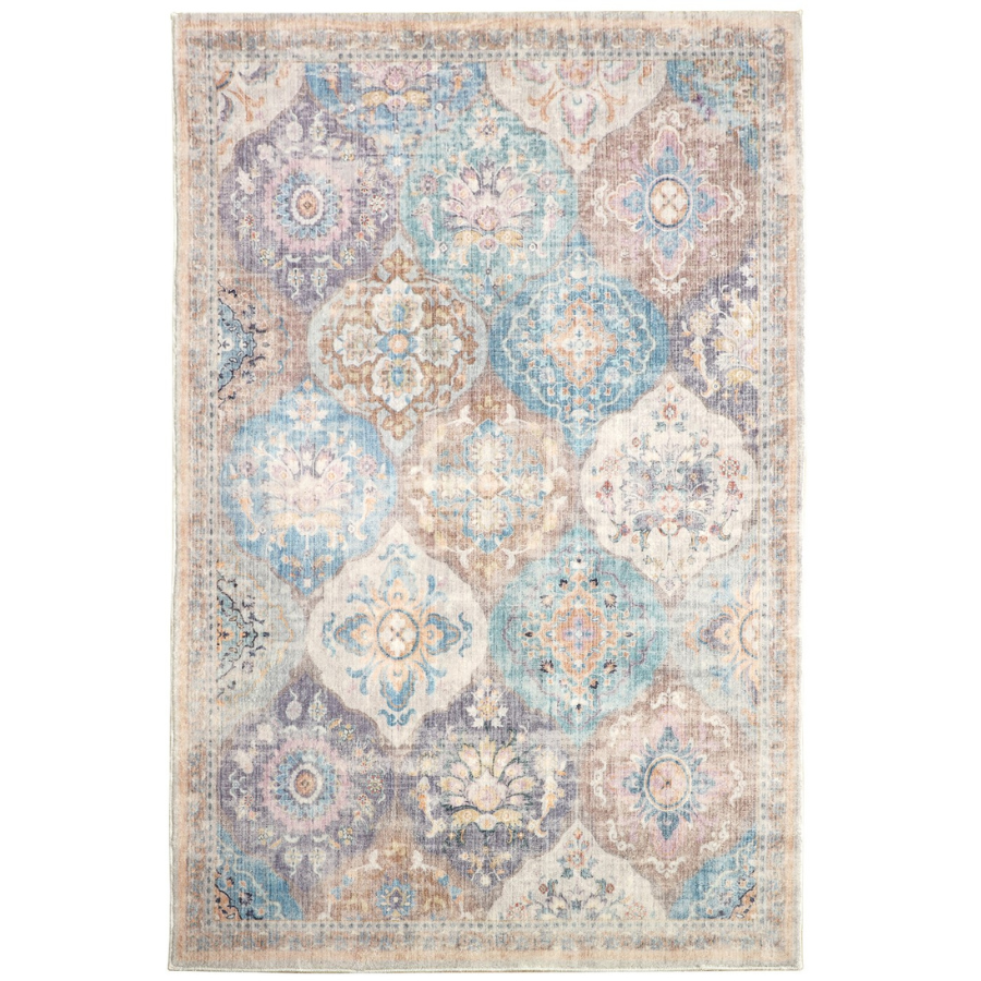 Chighu Multicolour Distressed Machine Washable Rug