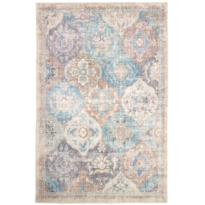 Chighu Multicolour Distressed Machine Washable Large Rug